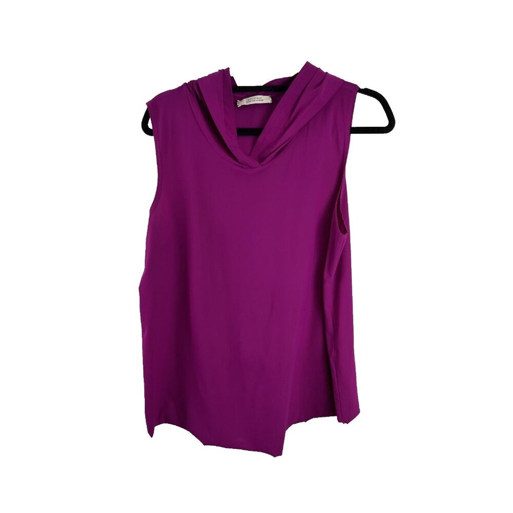 Dorothee Schumacher Magenta Hooded Tank Top Womens Size 6
